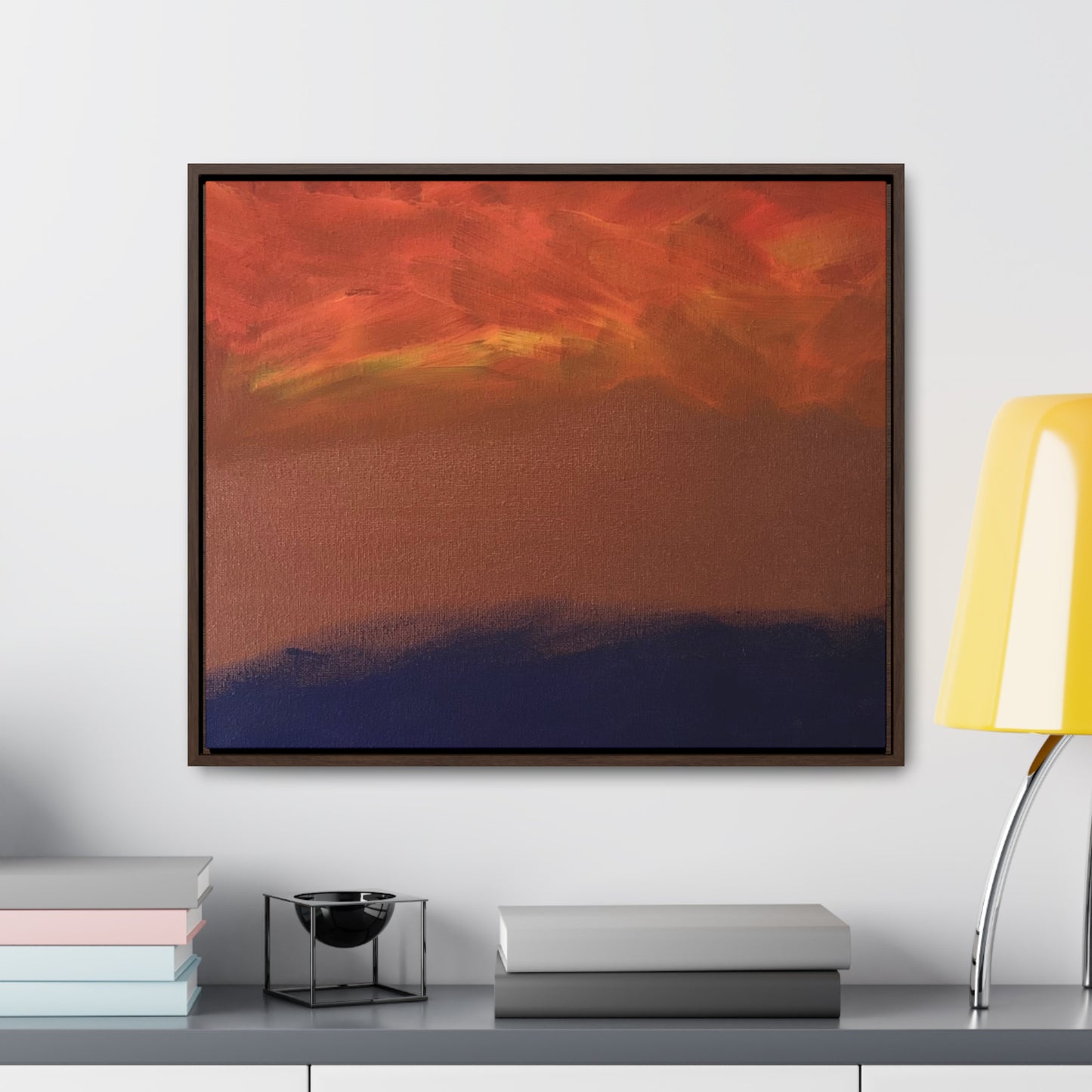 Fiery sunset