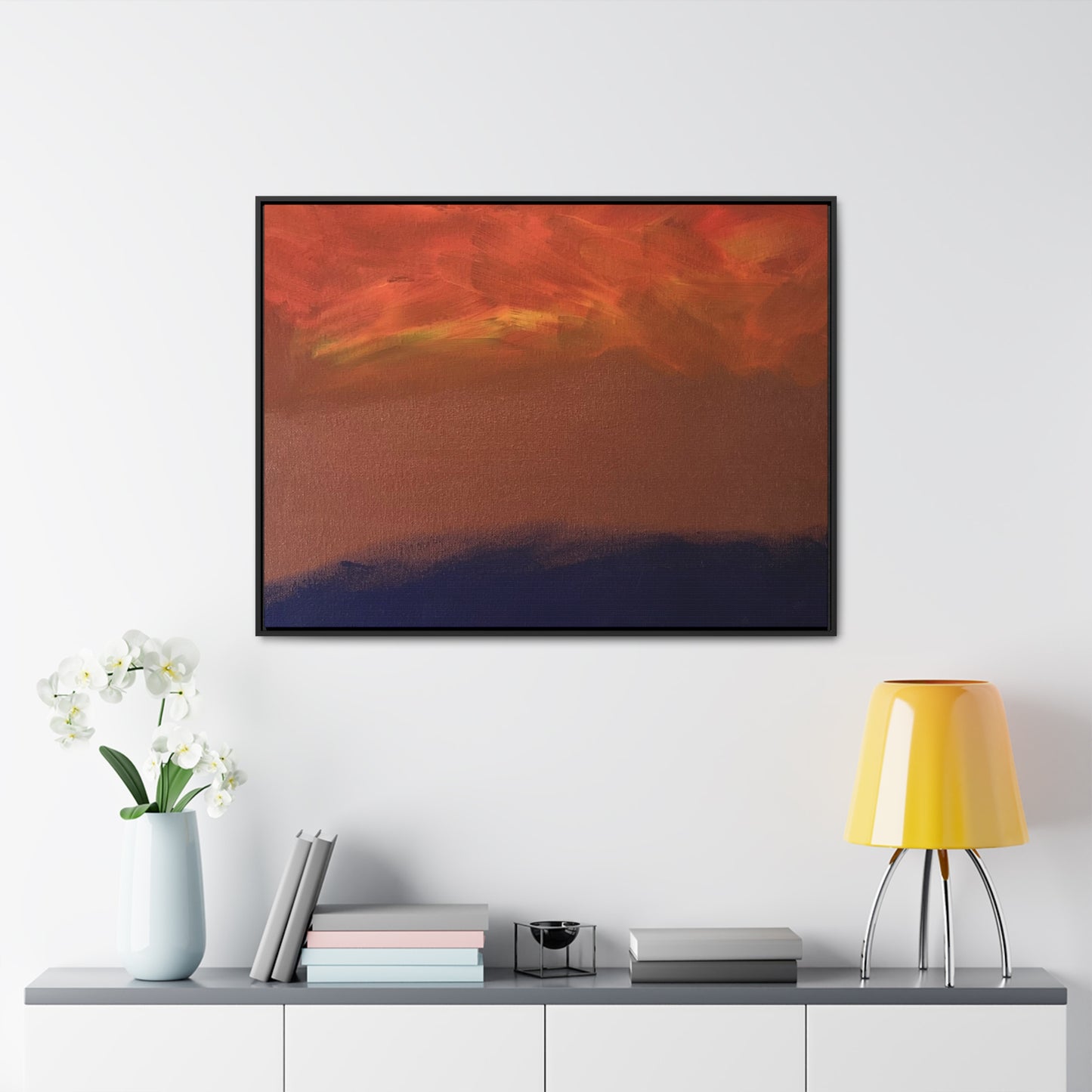 Fiery sunset