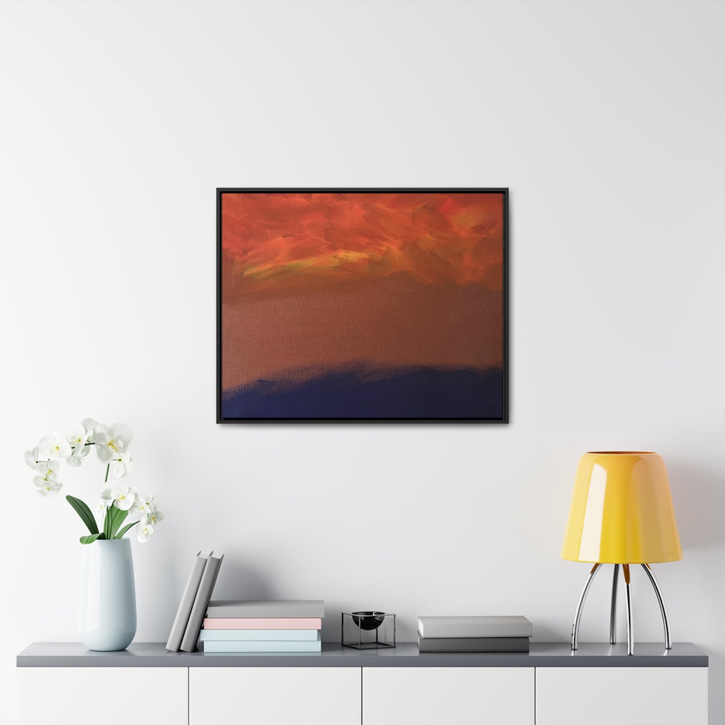 Fiery sunset