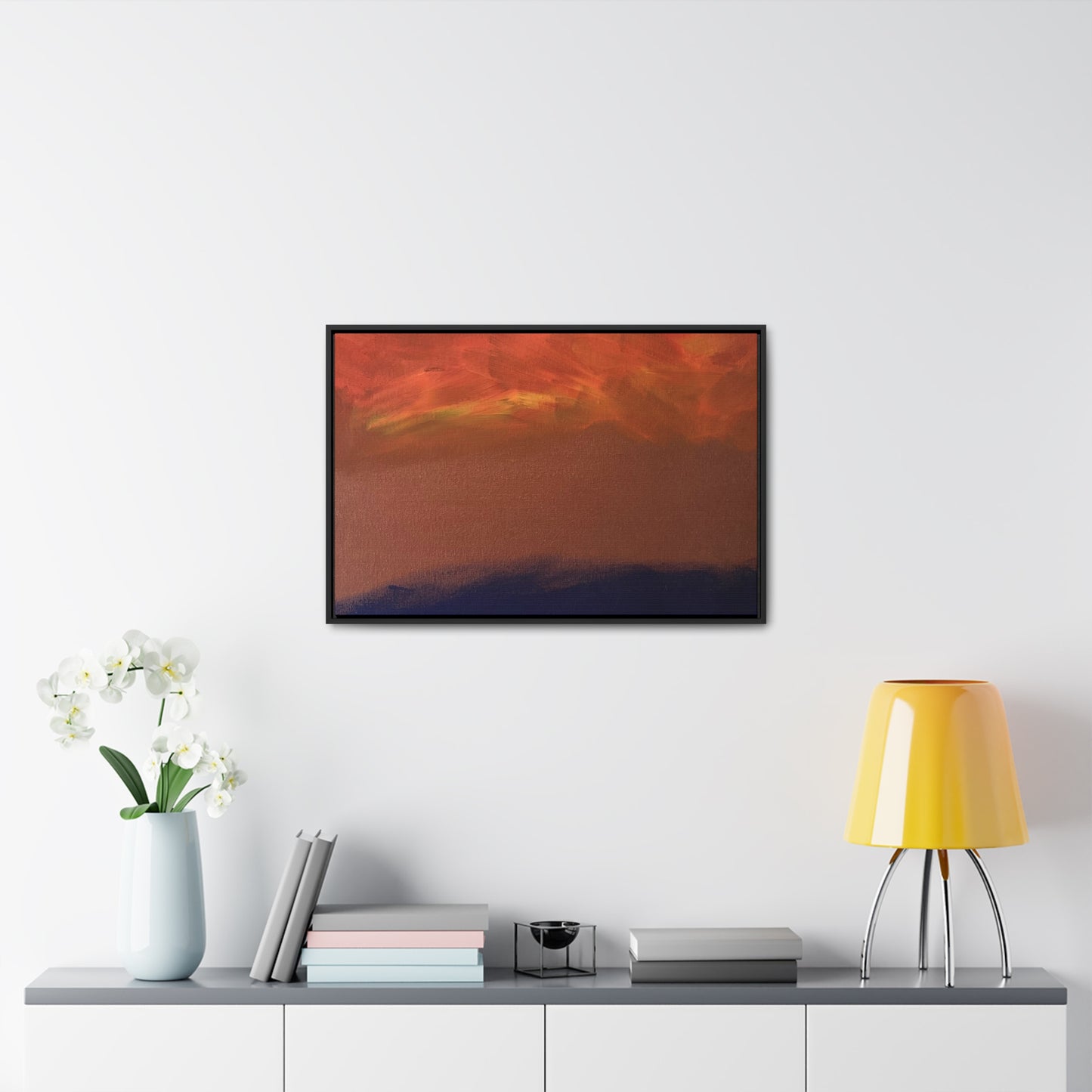 Fiery sunset