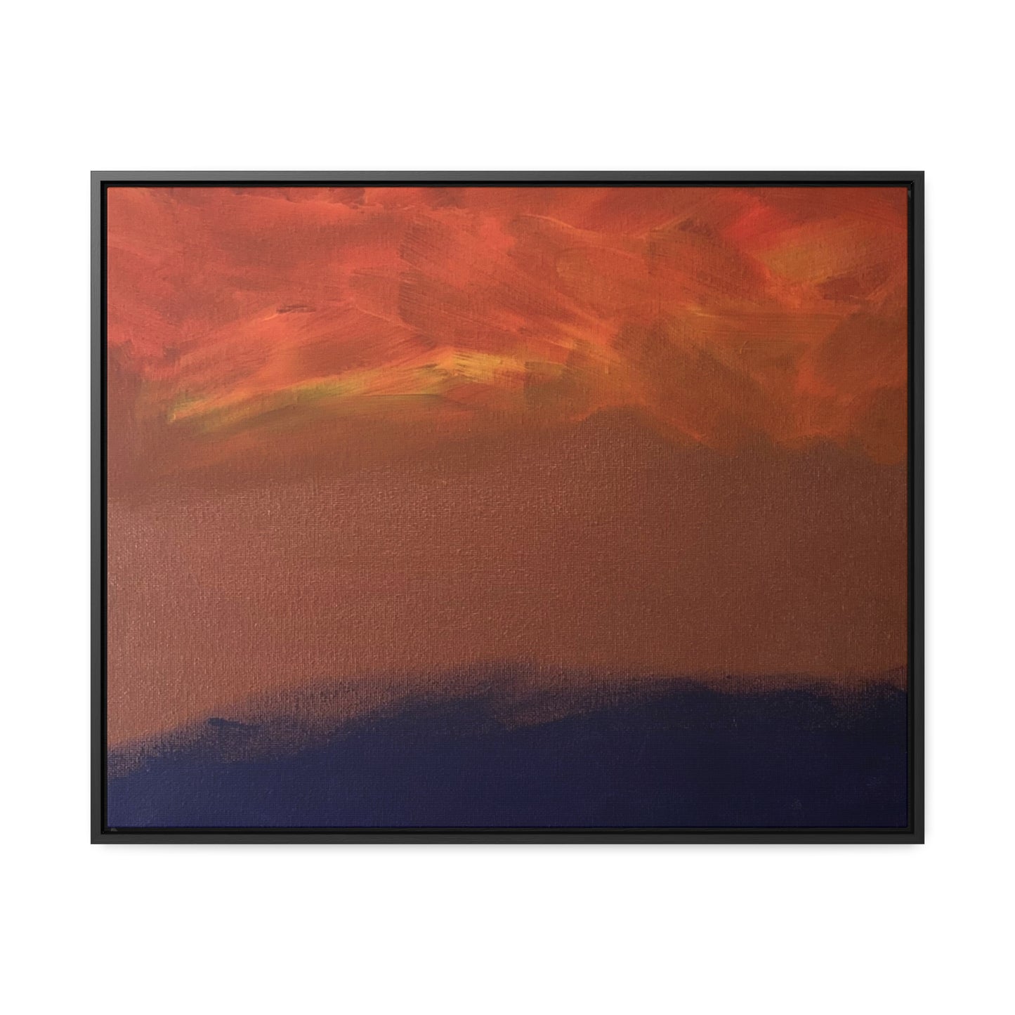 Fiery sunset