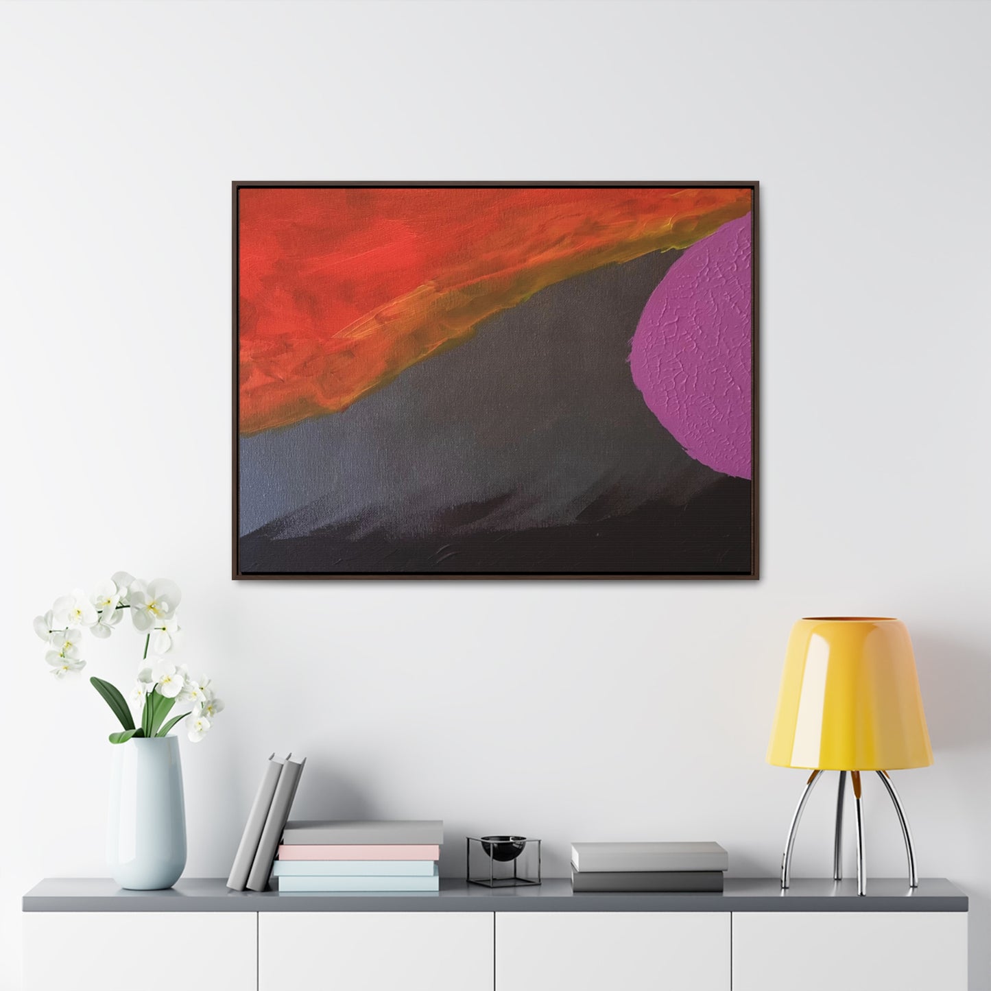 Sunset series #3 purple moon