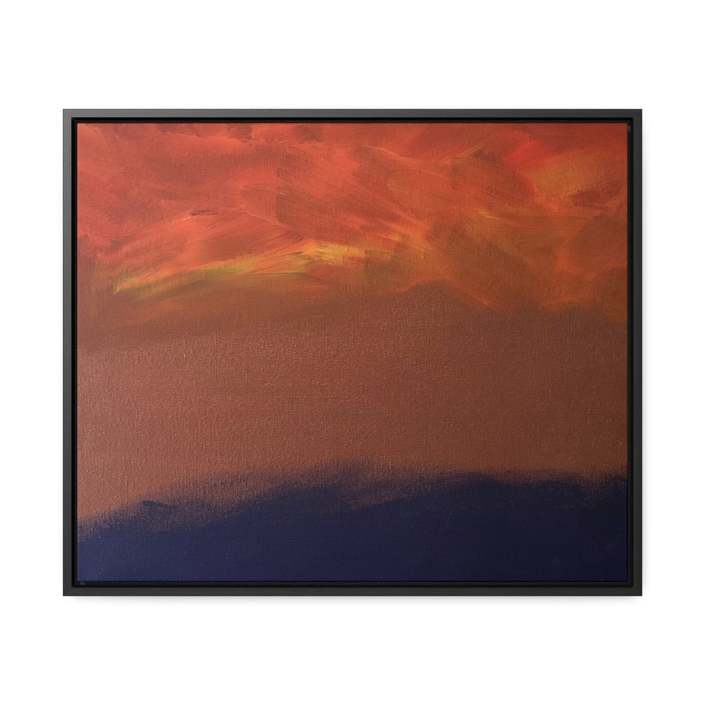 Fiery sunset