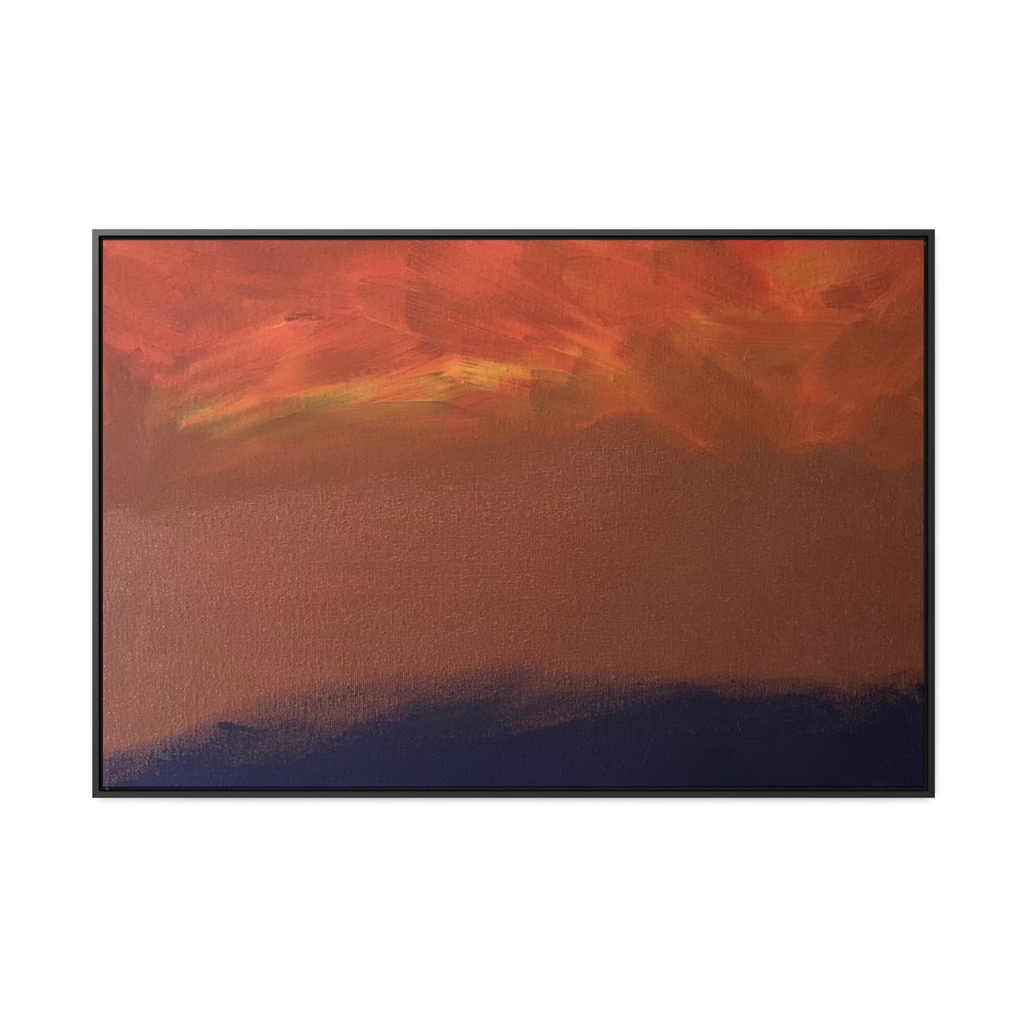 Fiery sunset