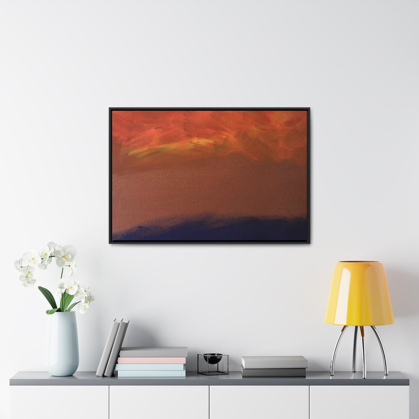 Fiery sunset