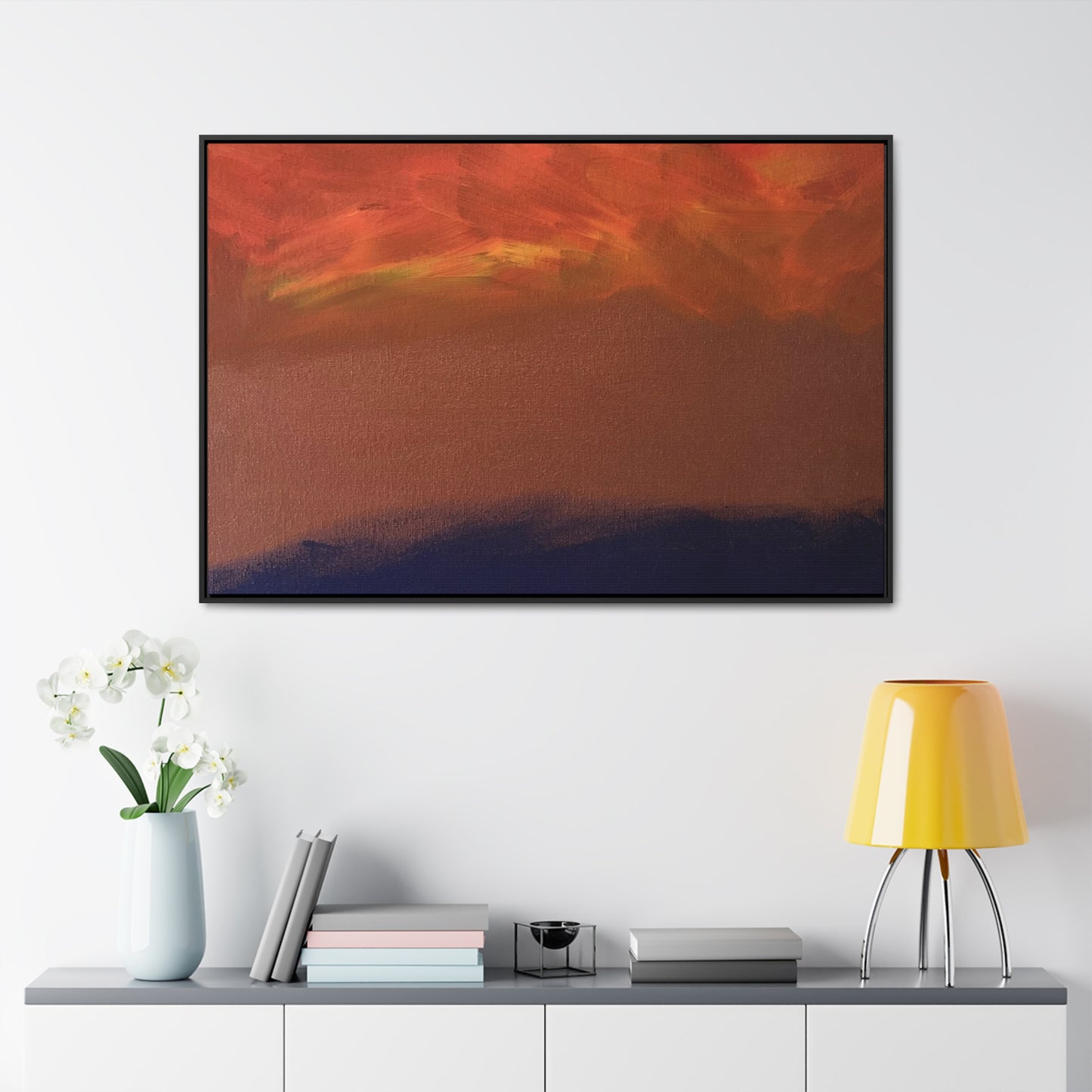 Fiery sunset