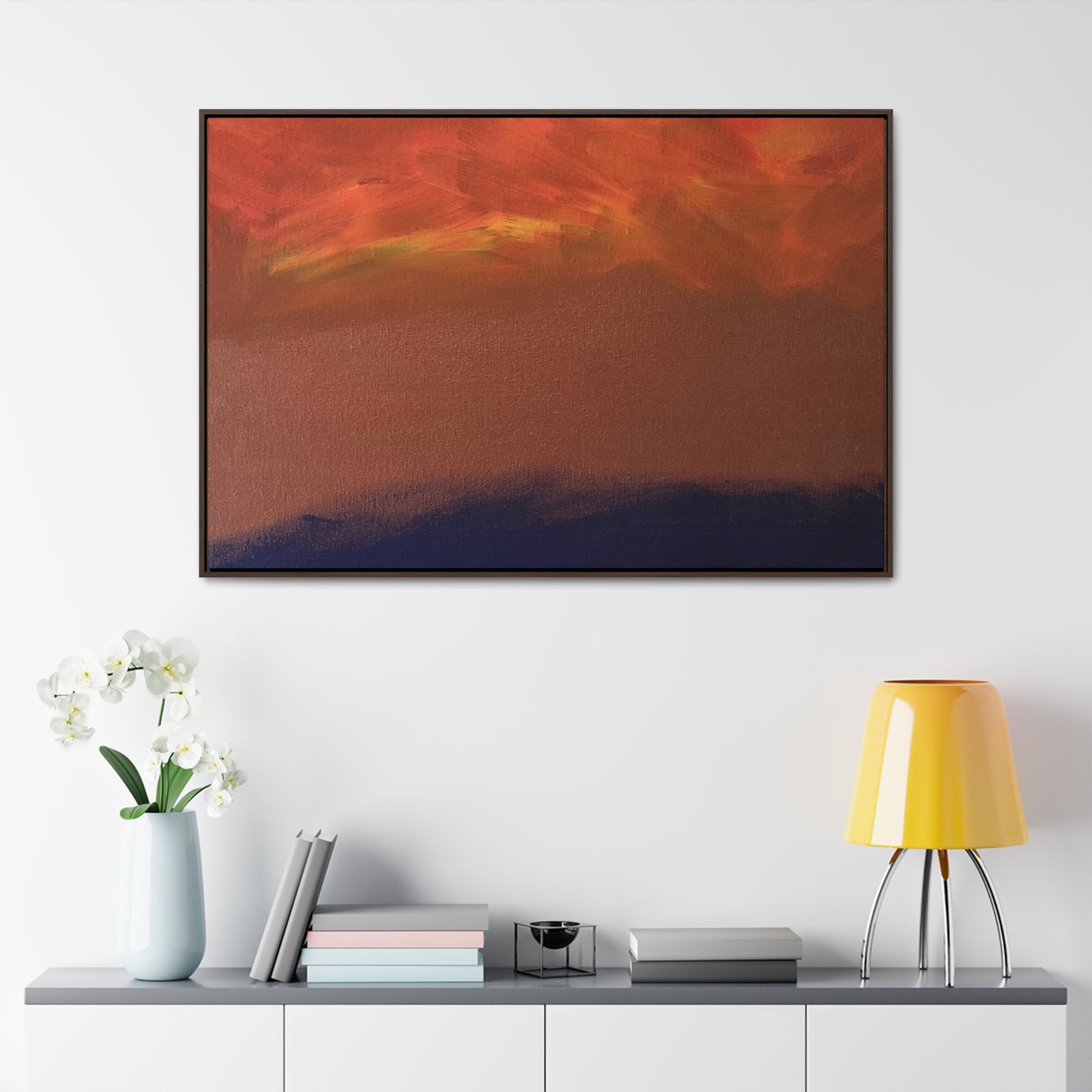Fiery sunset