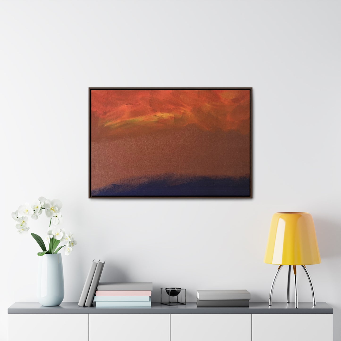 Fiery sunset