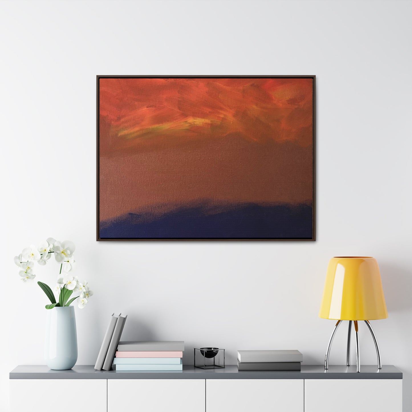Fiery sunset
