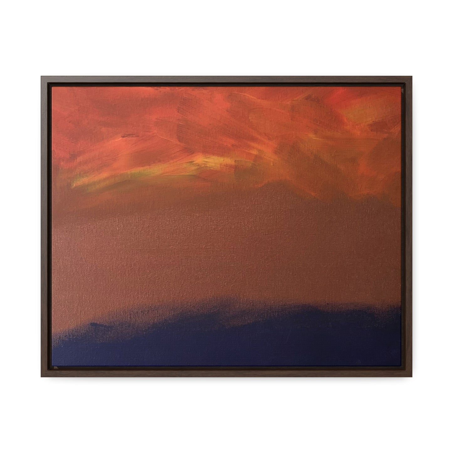Fiery sunset