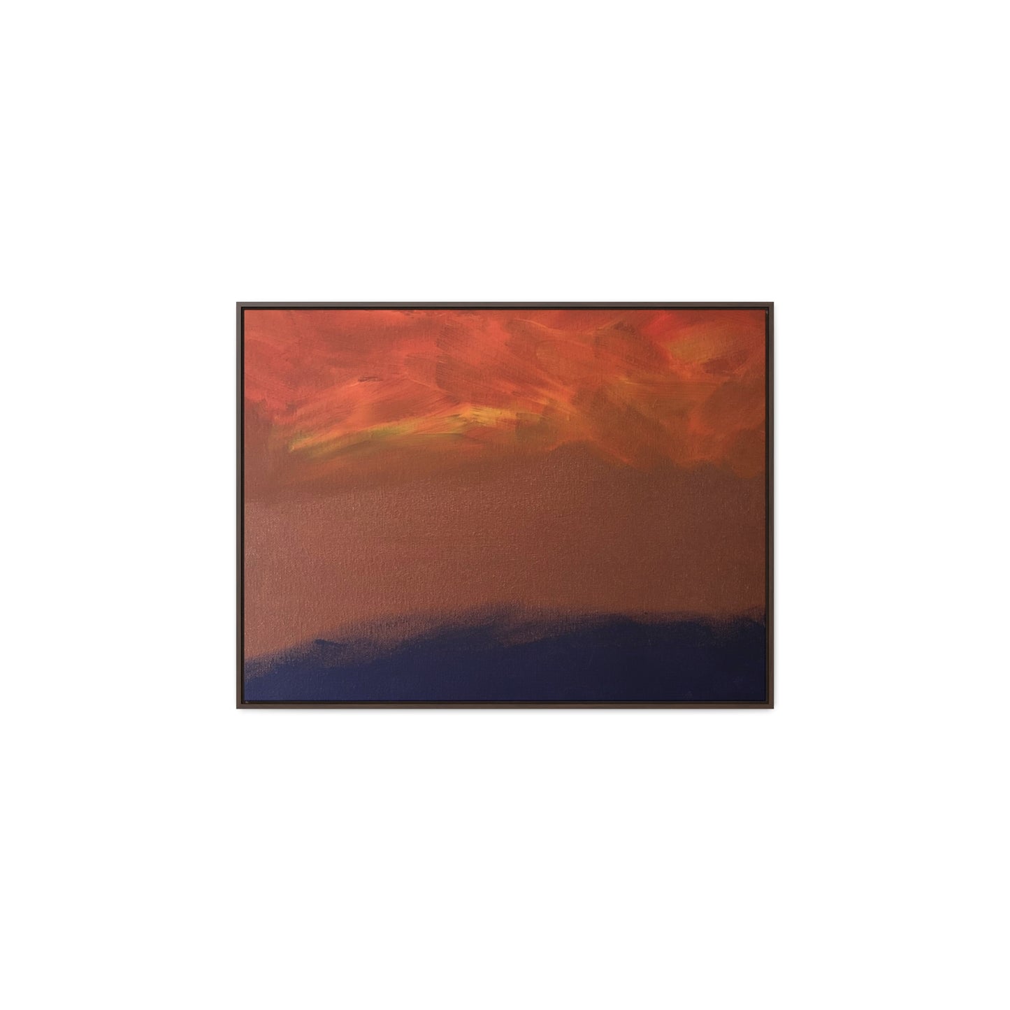 Fiery sunset