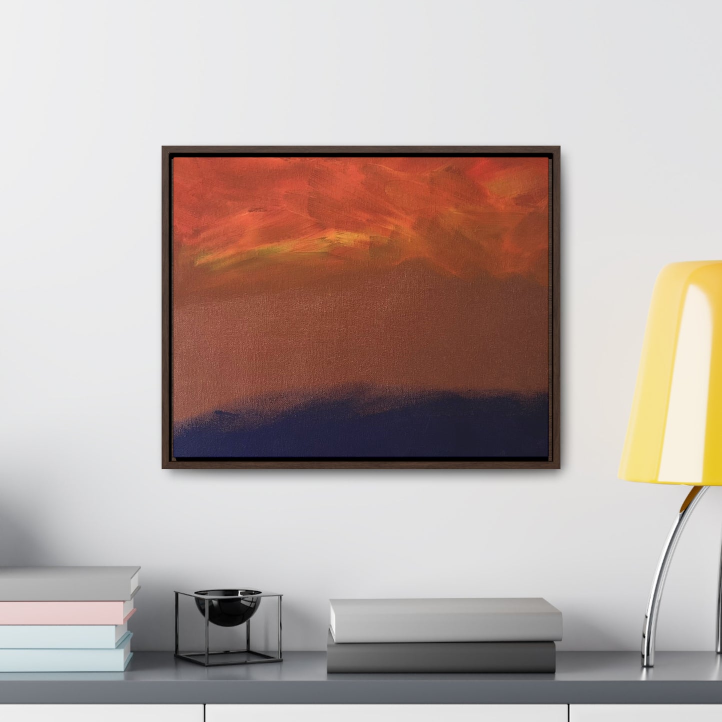 Fiery sunset