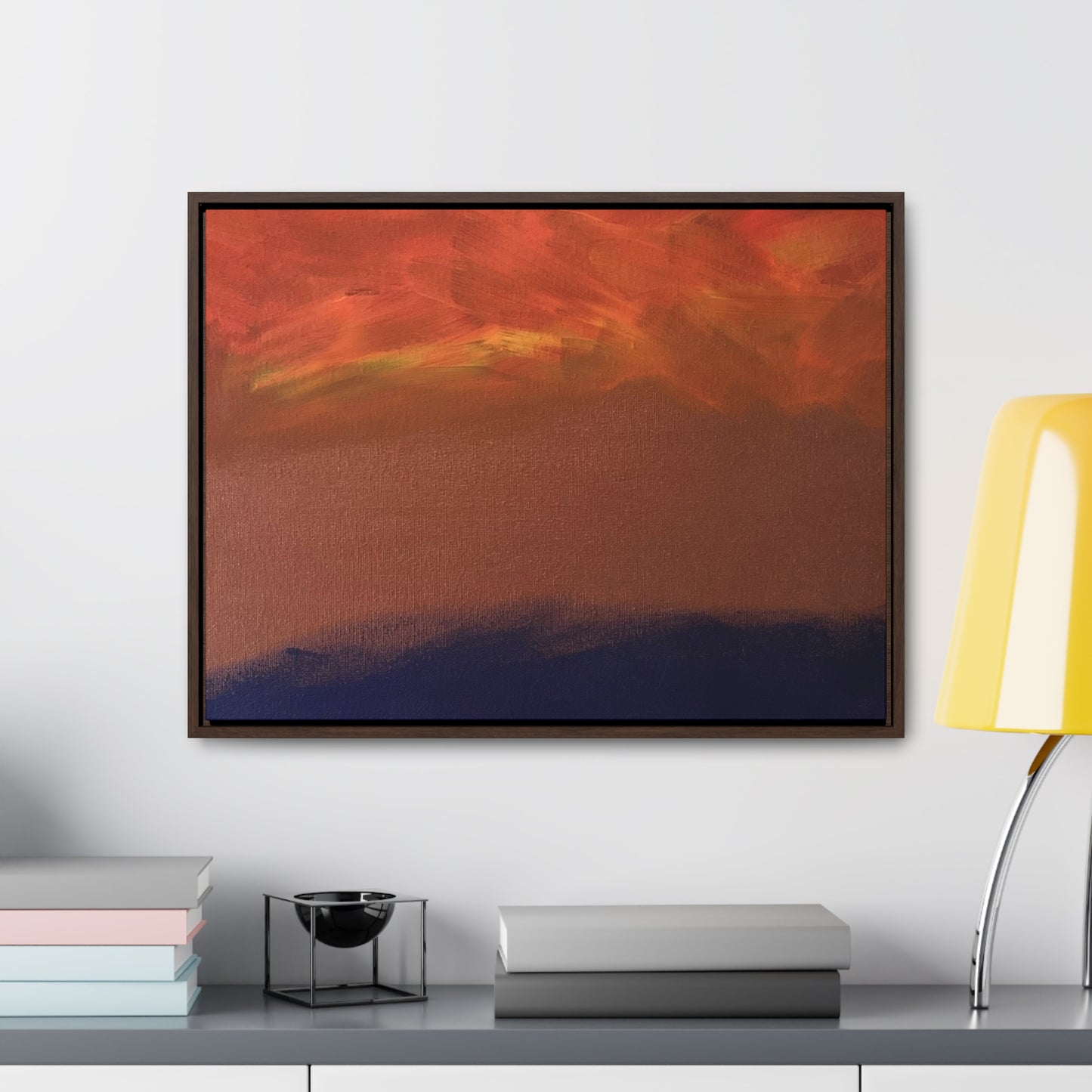 Fiery sunset